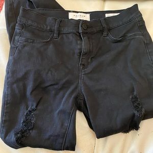 Pacsun Black Destroyed Jeggings